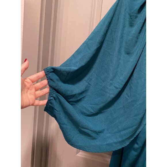 Oddi Hunter Green Flowy Dress 1X NWT - Picture 4 of 8